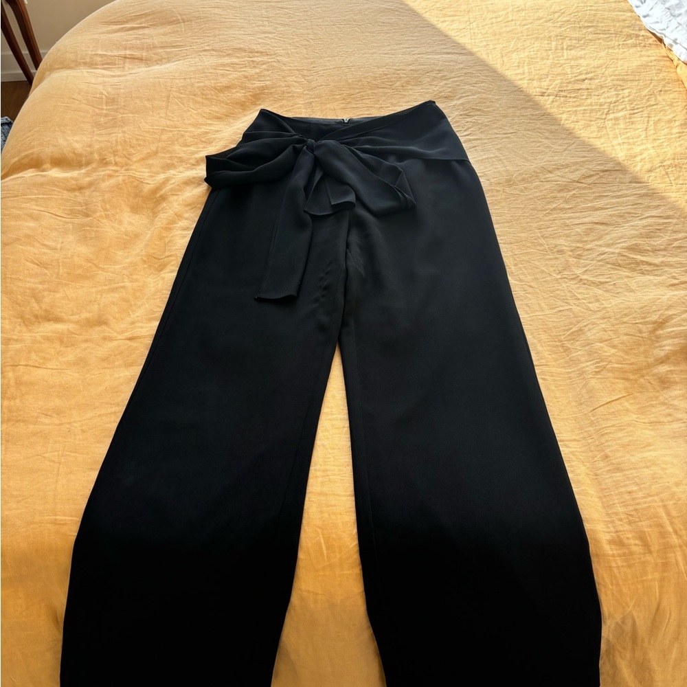 Vintage Black dress pants with bow